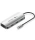 Docking USB Tipo-C Vention TQDHB/ 1xHDMI 4K/ 3xUSB/ 1xUSB Tipo-C PD/ Gris