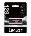 LEXAR 128GB DUAL TYPE-C AND TYPE-A USB 3.2 FLASH DRIVE, UP TO 130MB/S READ