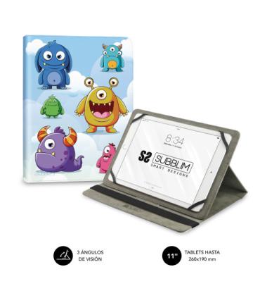 FUNDA TABLET UNIVERSAL TRENDY CASE MONSTERS 11\"