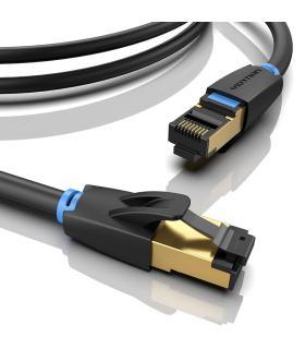 Vention Cable de Red RJ45 SFTP IKABF Cat.8  1m  Negro