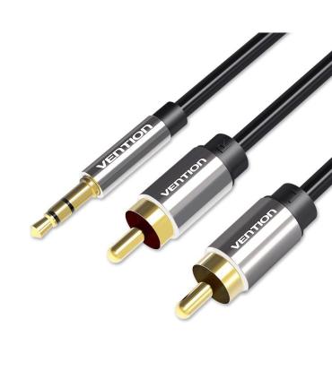 Vention Cable Estéreo BCFBG  Jack 3.5 Macho - 2x RCA Macho  1.5m  Negro