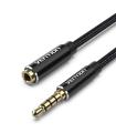 Vention Cable Estéreo BHCBH/ Jack 3.5 Macho - Jack 3.5 Hembra/ 2m/ Negro