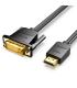 Vention Cable Conversor ABFBI  DVI Macho - HDMI Macho  3m  Negro