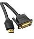 Vention Cable Conversor ABFBI  DVI Macho - HDMI Macho  3m  Negro