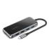 Vention Docking USB Tipo-C TFGHB  1xVGA  1xHDMI  4xUSB  1xUSB Tipo-C PD  1xRJ45  1xLector Tarjetas SD  Gris