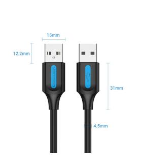 Vention Cable USB 2.0 COJBF  USB Macho - USB Macho  1.5m  Negro