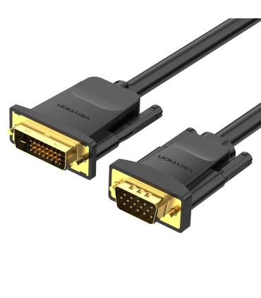 Vention Cable Conversor EABBF  DVI Macho - VGA Macho  1m  Negro