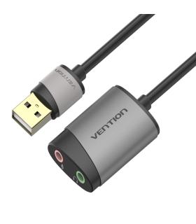 Vention Tarjeta de Sonido CDKHB  USB Macho - 2xJack 3.5 Hembra