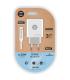 Cargador de Pared Tech One Tech TEC2262/ 1xUSB Tipo-C + Cable Lightning/ 3A/ Blanco