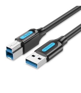 Vention Cable USB 3.0 Impresora COOBI  USB Tipo-B Macho - USB Macho  3m  Negro