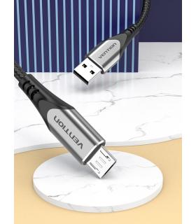 Vention Cable USB 2.0 3A COAHD  USB Macho - MicroUSB Macho  50cm  Gris