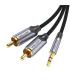 Vention Cable Estéreo BCNBH  Jack 3.5 Macho - 2x RCA Macho  2m  Gris