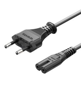 Vention Cable Alimentación Forma 8 ZCLBAC  CEE7 16 Macho - C7 Hembra  1.8m