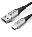 Vention Cable USB 2.0 Tipo-C CODHH/ USB Macho - USB Tipo-C Macho/ 2m/ Gris