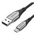 Vention Cable USB 2.0 3A COAHF  USB Macho - MicroUSB Macho  1m  Gris