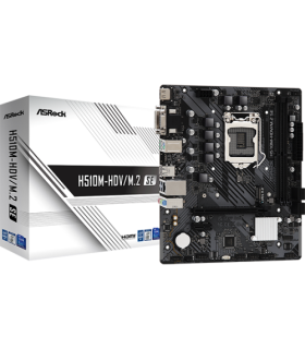 PLACA ASROCK H510M-HDV/M.2 SE,INTEL,1200,H470,2DDR4,64GB,VGA+DVI+HDMI,GBLAN,4SATA3,6USB3.2+M.2,MATX