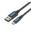 Vention Cable USB 2.0 3A COLBH/ USB Macho - MicroUSB Macho/ 2m/ Negro