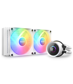 NZXT Kraken 240 RGB Procesador Sistema de refrigeracin lquida todo en uno 12 cm Blanco 1 pieza(s)