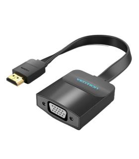 Vention Cable Conversor 74345  HDMI Macho  VGA Hembra - Jack 3.5 Hembra  15cm  Negro