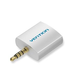 Vention Adaptador Audio BDAW0  Jack 3.5 Macho - 2x Jack 3.5 Hembra  Blanco