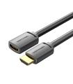 Vention Cable Alargador HDMI 4K AHCBI/ HDMI Macho - HDMI Hembra/ 3m/ Negro