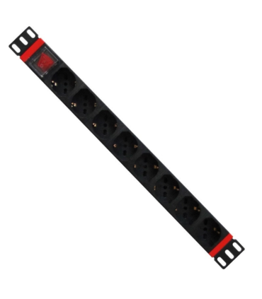 REGLETA RACK WP 19\" 8 TOMAS ITA/SCHUKO C14 (VDE)