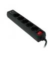 Regleta Con Interruptor 3GO REG5USB/ 5 Tomas De Corriente/ 2 USB/ Cable 1.5m/ Negra