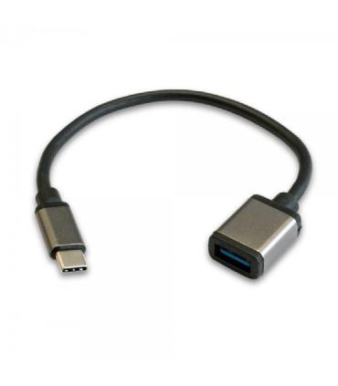 Cable USB 2.0 3GO C136/ USB Tipo-C Macho - USB Hembra/ 20cm/ Negro