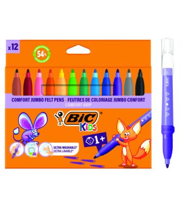 ESTUCHE 12 ROTULADORES CONFORT JUMBO ROTULADORES BIC 517250