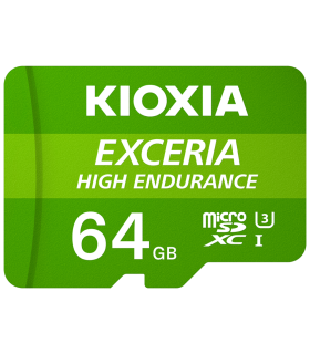 MICRO SD KIOXIA 64GB EXCERIA HIGH ENDURANCE UHS-I C10 R98 CON ADAPTADOR