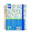 AGENDA DOCENTE 2024-2025 4-155X212 SEMANA VISTA HORIZONTAL MAGISTRAL PERSONALIZABLE FLOWERS FINOCAM 533580225