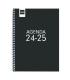 AGENDA ESCOLAR 2024-2025 4 155X212 SEMANA VISTA HORIZONTAL COOL NEGRO FINOCAM 645040325