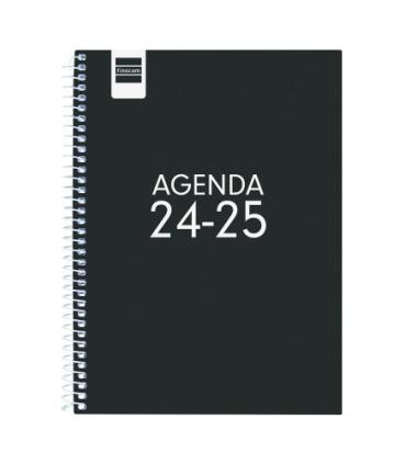 AGENDA ESCOLAR 2024-2025 4 155X212 SEMANA VISTA HORIZONTAL COOL NEGRO FINOCAM 645040325