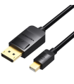 Cable Conversor Vention HAABH/ Mini DisplayPort Macho - DisplayPort Macho/ 2m/ Negro