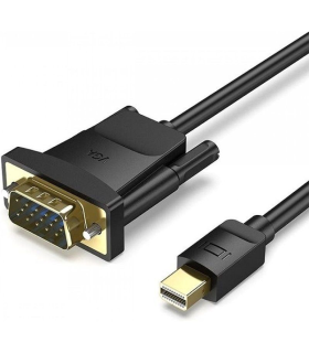 Cable Conversor Vention HFDBH/ Mini DisplayPort Macho - VGA Hembra/ 2m/ Negro