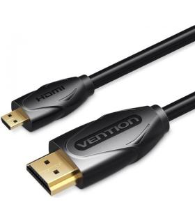 Cable HDMI Vention VAA-D03-B150/ HDMI Macho - Micro HDMI Macho/ 1.5m/ Negro