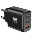 Cargador De Pared Woxter PE26-176/ 2xUSB Tipo-C + Cable USB Tipo-C/ 1xUSB/ 65W