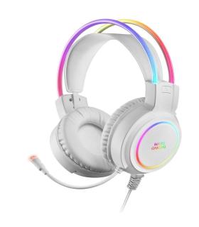 Auriculares Gaming con Micrfono Mars Gaming MHRGB/ Jack 3.5/ Blancos