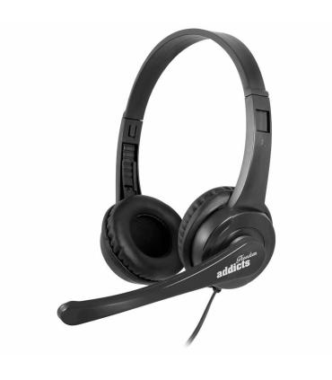 Auriculares NGS VOX505 USB/ con Micrfono/ USB/ Negros