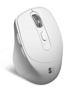 Ratn Ergonmico Inalmbrico por Bluetooth/ 2.4GHz Subblim Comfort Ergo Dual Battery/ Batera recargable/ Hasta 2400 DPI/ Blanco