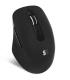 Ratn Ergonmico Inalmbrico por Bluetooth/ 2.4GHz Subblim Curve Ergo Dual Battery/ Batera recargable/ Hasta 1600 DPI/ Negro