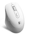 Ratn Ergonmico Inalmbrico Por Bluetooth/ 2.4GHz Subblim Curve Ergo Dual Battery/ Batera Recargable/ Hasta 1600 DPI/ Blanco