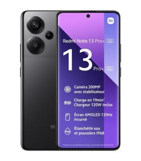 Smartphone Xiaomi Redmi Note 13 Pro+ NFC 8GB/ 256GB/ 6.67\'/ 5G/ Negro