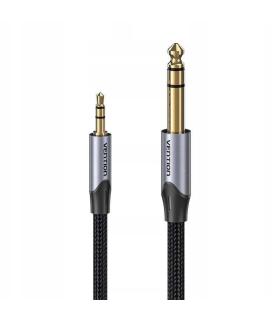 Cable Estreo Vention BAUHH/ Jack 3.5 Macho - Jack 6.3 Macho/ 2m/ Gris