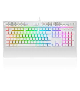 Redragon - YAMA Teclado Mecnico Gaming RGB Espaol Blanco