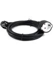 Cable Alargador De Alimentacin 3GO AL3M/ CEE7 Macho - CEE7 Hembra/ 3m/ Negro