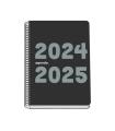 AGENDA ESCOLAR 2024-2025 TAMAO A5 TAPA POLIPROPILENO  SEMANA VISTA MEMORY BASIC NEGRO DOHE 51762