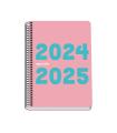 AGENDA ESCOLAR 2024-2025 TAMAO A5 TAPA POLIPROPILENO  SEMANA VISTA MEMORY BASIC ROSA DOHE 51760