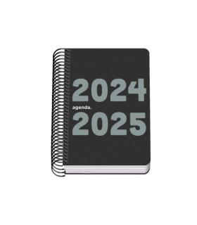 AGENDA ESCOLAR 2024-2025 TAMAO A6 TAPA POLIPROPILENO  DA PGINA MEMORY BASIC NEGRO DOHE 51766