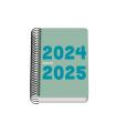 AGENDA ESCOLAR 2024-2025 TAMAO A6 TAPA POLIPROPILENO  DA PGINA MEMORY BASIC VERDE DOHE 51765